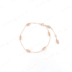 18k Al Merriyah M/5 bracelet in rose gold with diamonds